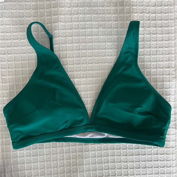 CUPSHE - Emerald Green Bikini, plaid bottoms & matching adjustable top, medium - Picture 2 of 11